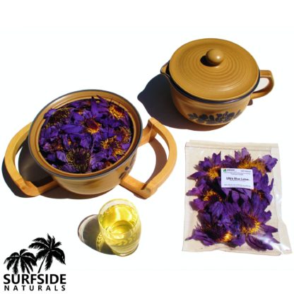 Blue Lotus Flower Tea Package and Bowl