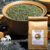 Bowl of Damiana Leaf and a Package (Turnera Diffusa)